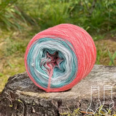 Woolpedia Socks Papaya Margarita - modal gradient sock yarn