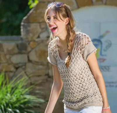 Gründl Cottonwood ajour top - video &amp; PDF crochet tutorial