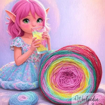 Woolpedia Colors Elf Lemonade gradient yarncake (modal)