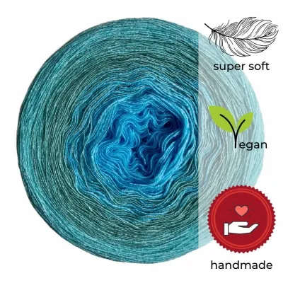 Woolpedia Colors Jade gradient yarncake (modal)