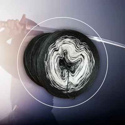 Woolpedia Colors Ninja Night organic gradient yarncake (pure cotton)