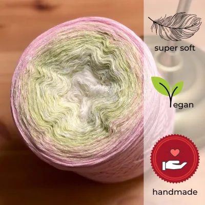 Woolpedia Colors Little Rainbow glitter gradient yarncake (modal)