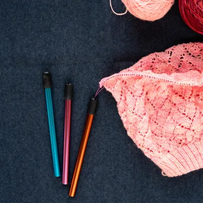3 KnitPro circular needles / tips protectors