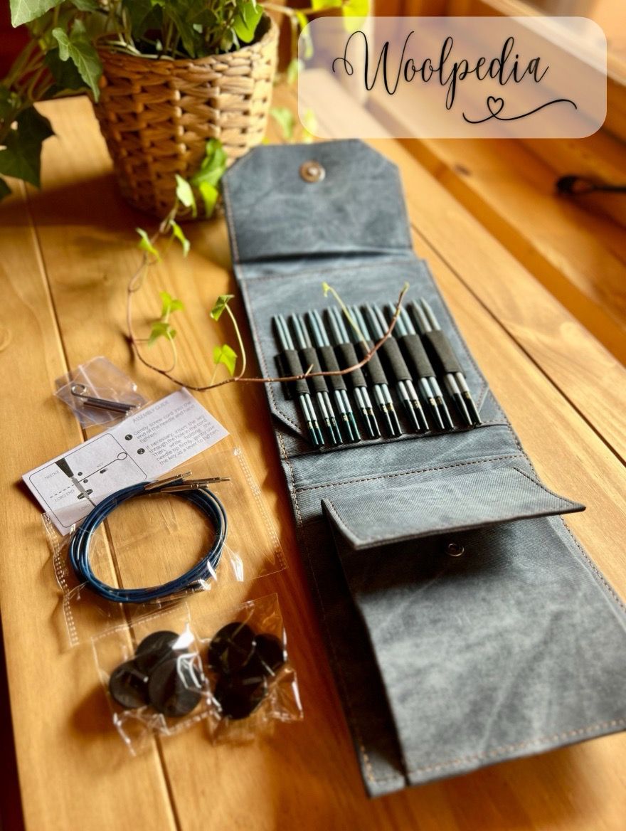 LYKKE Denim Indigo circulars kit 3.25 mm-6 mm 11.5 cm