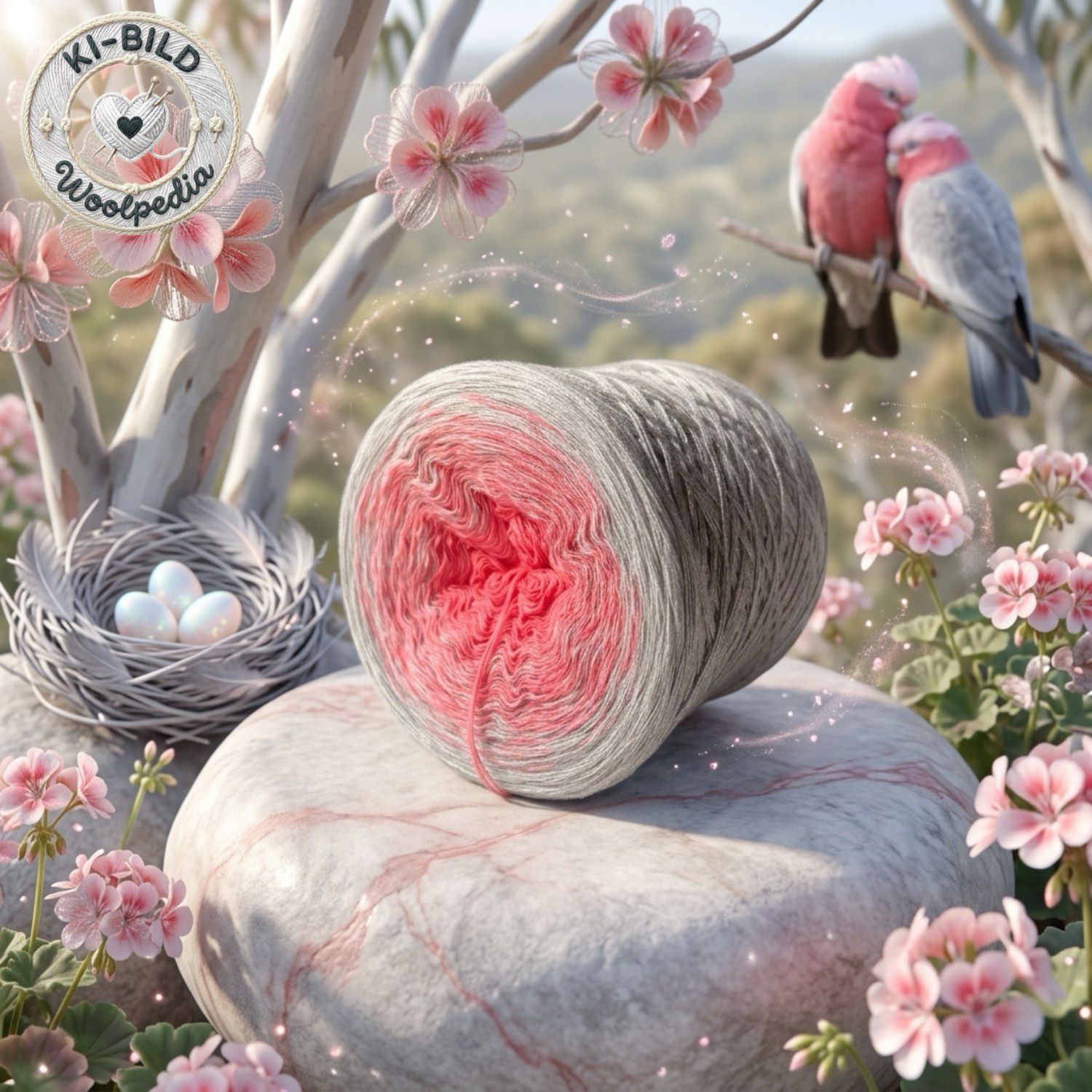 Woolpedia Colors Galah gradient yarncake (modal)