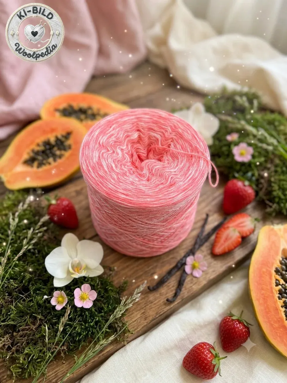 Woolpedia Colors Strawberry Dream gradient yarncake (cotton-mix)