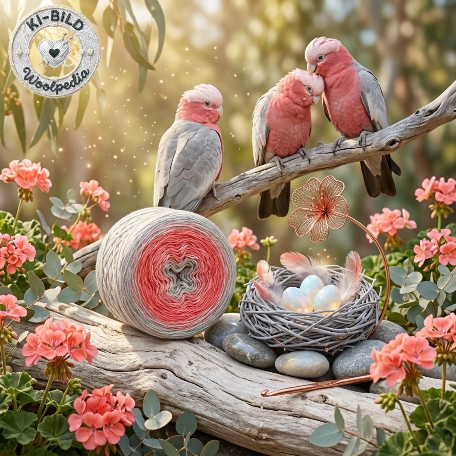 Woolpedia Socks Galah - modal gradient sock yarn