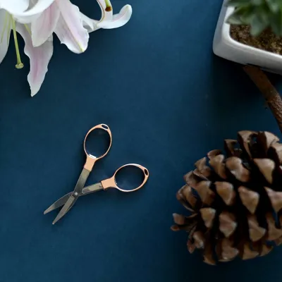 KnitPro Folding Scissors Rose Gold 9.6cm