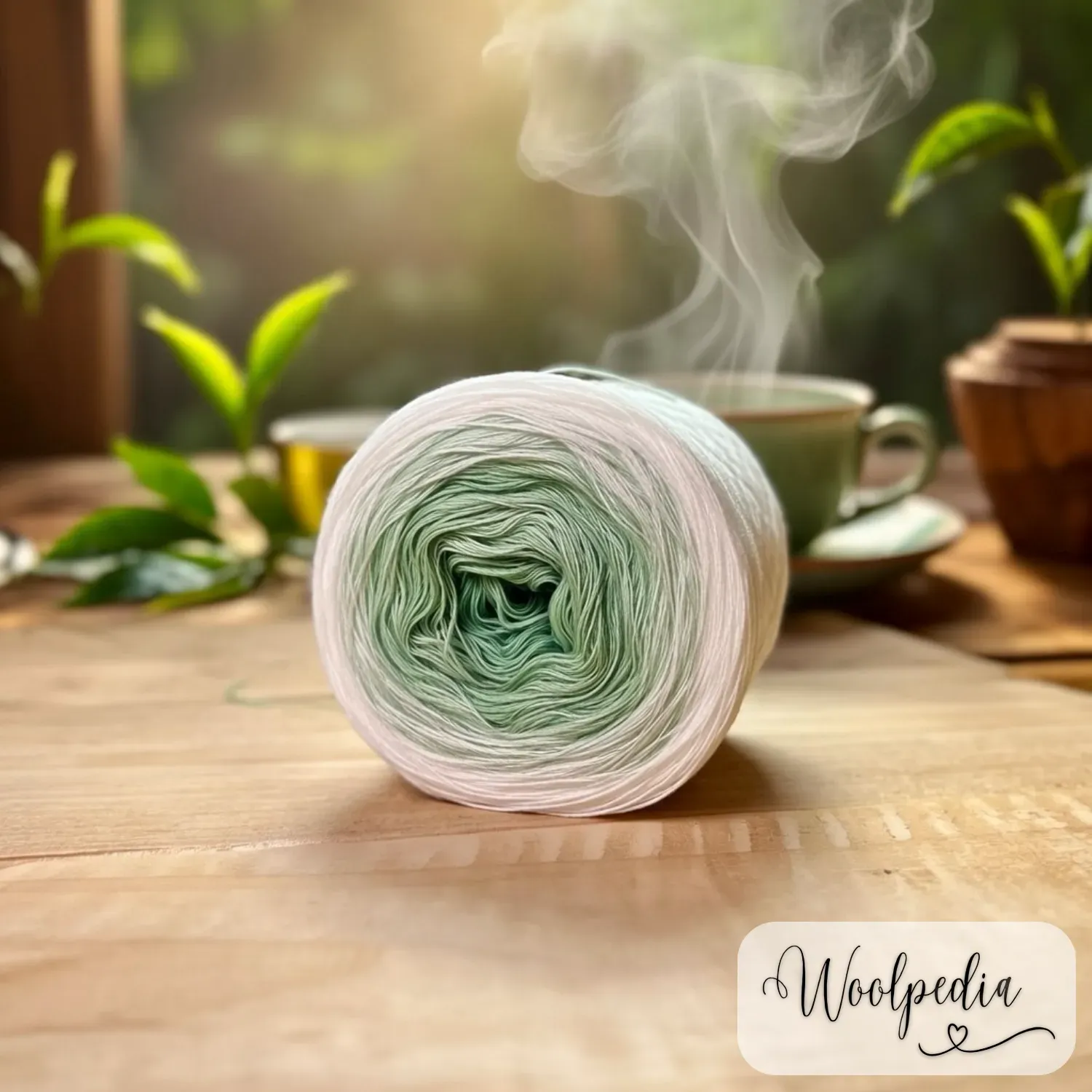 Woolpedia Colors Grüner Tee gradient yarncake (cotton-mix)