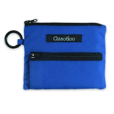 Blue ChiaoGoo Shorties pouch 4.75" x 3.75" / 12 x 9.5cm