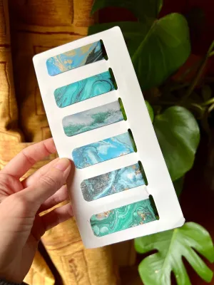 6 magnetic bookmarks - Ocean Style