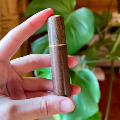 12 Embroidery Needles in Wooden Case - Vintage Look