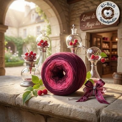 Woolpedia Colors Burgund gradient yarncake (modal)