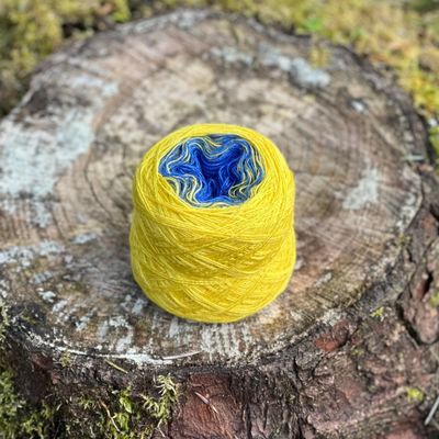 Woolpedia Embroidery yarn Morning Light - 2ply modal gradient yarncake