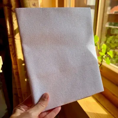 Aida Counted Cross Stitch Fabric 14 CT – 50x50 cm (19.7x19.7 inches) – White