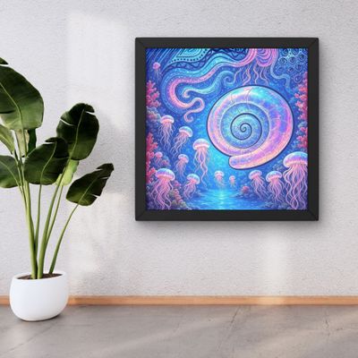 Sound of the Ocean Diamond Painting Canvas 50x50 cm - square &amp; special drills - flocked canvas