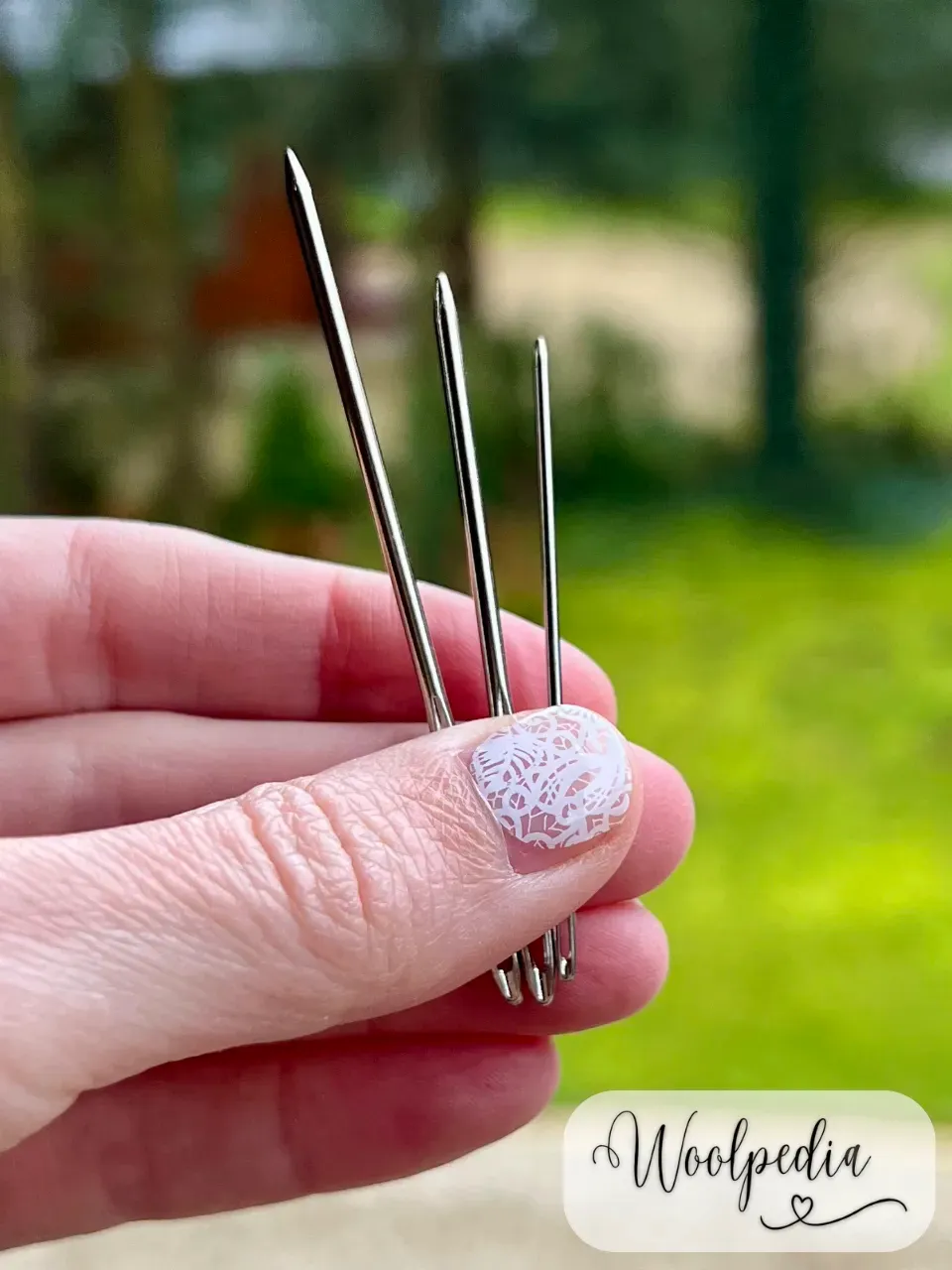 3x Darning / Wool Needles with Sharp Tip