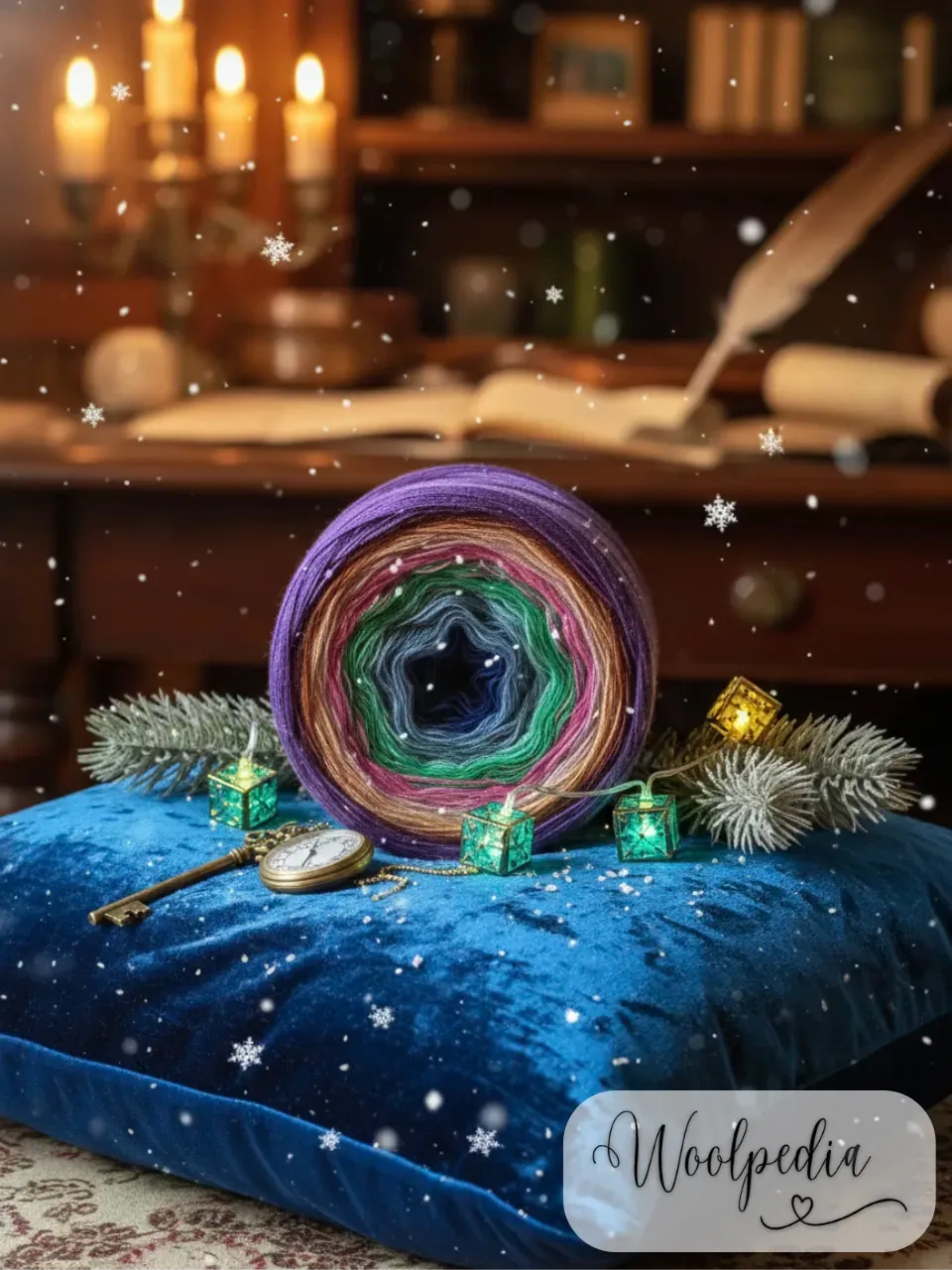 Woolpedia Colors Secret Christmas gradient yarncake (modal)