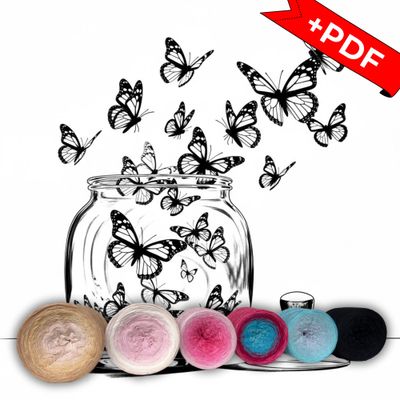 Woolpedia Colors Dreams &amp; Spirits CAL yarn series + PDF crochet pattern - 10700m (modal)