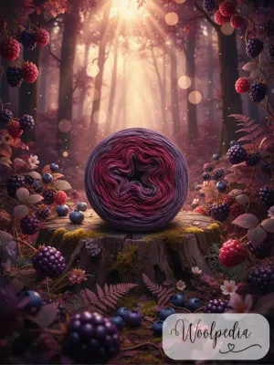 Woolpedia Colors Waldbeere gradient yarncake (modal)