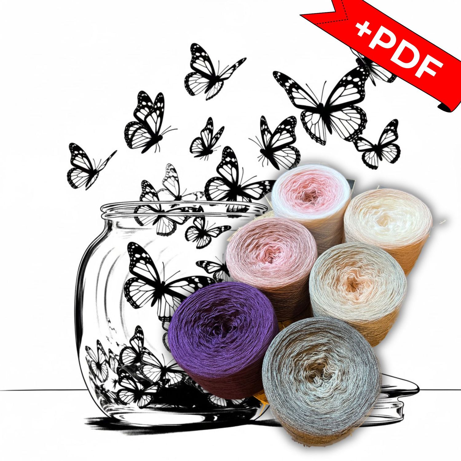 Woolpedia Colors Dreams & Spirits CAL "Healing" yarn series + PDF crochet pattern - 10700m (modal) Woolpedia Colors Dreams & Spirits CAL "Healing" yarn series + PDF crochet pattern - 10700m (modal)