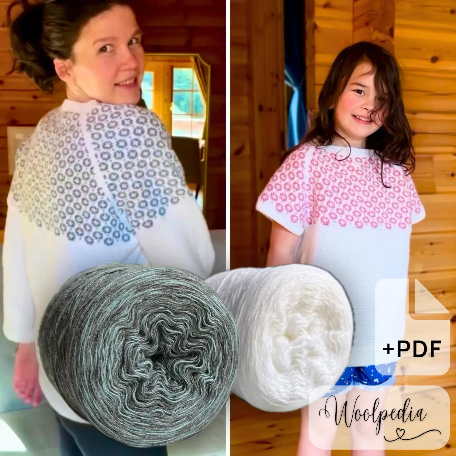 Chalet Sweater Yarn Set (Modal) + PDF &amp; Video Crochet Pattern