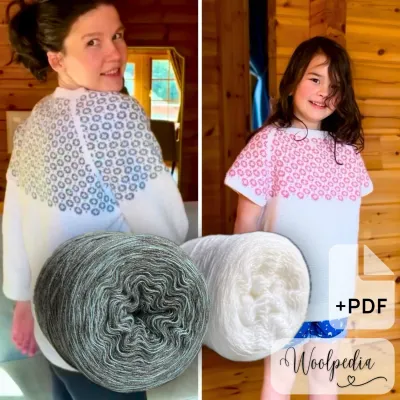 Chalet Sweater Yarn Set (Modal) + PDF &amp; Video Crochet Pattern