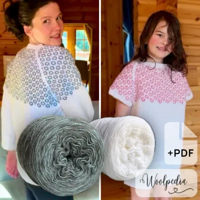 Chalet Sweater Yarn Set (Modal) + PDF &amp; Video Crochet Pattern