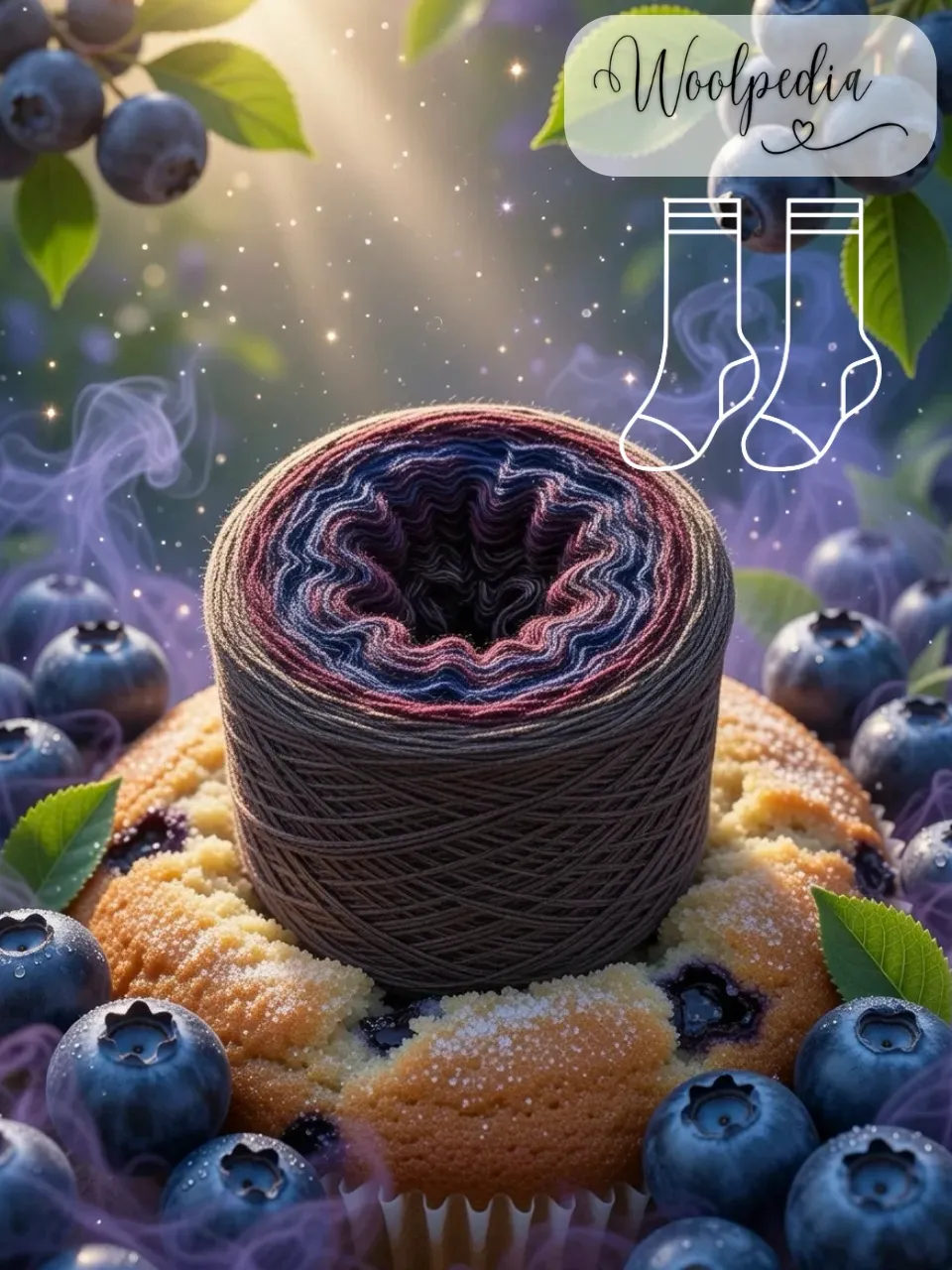 Woolpedia Socks Blaubeer-Muffin - modal gradient sock yarn