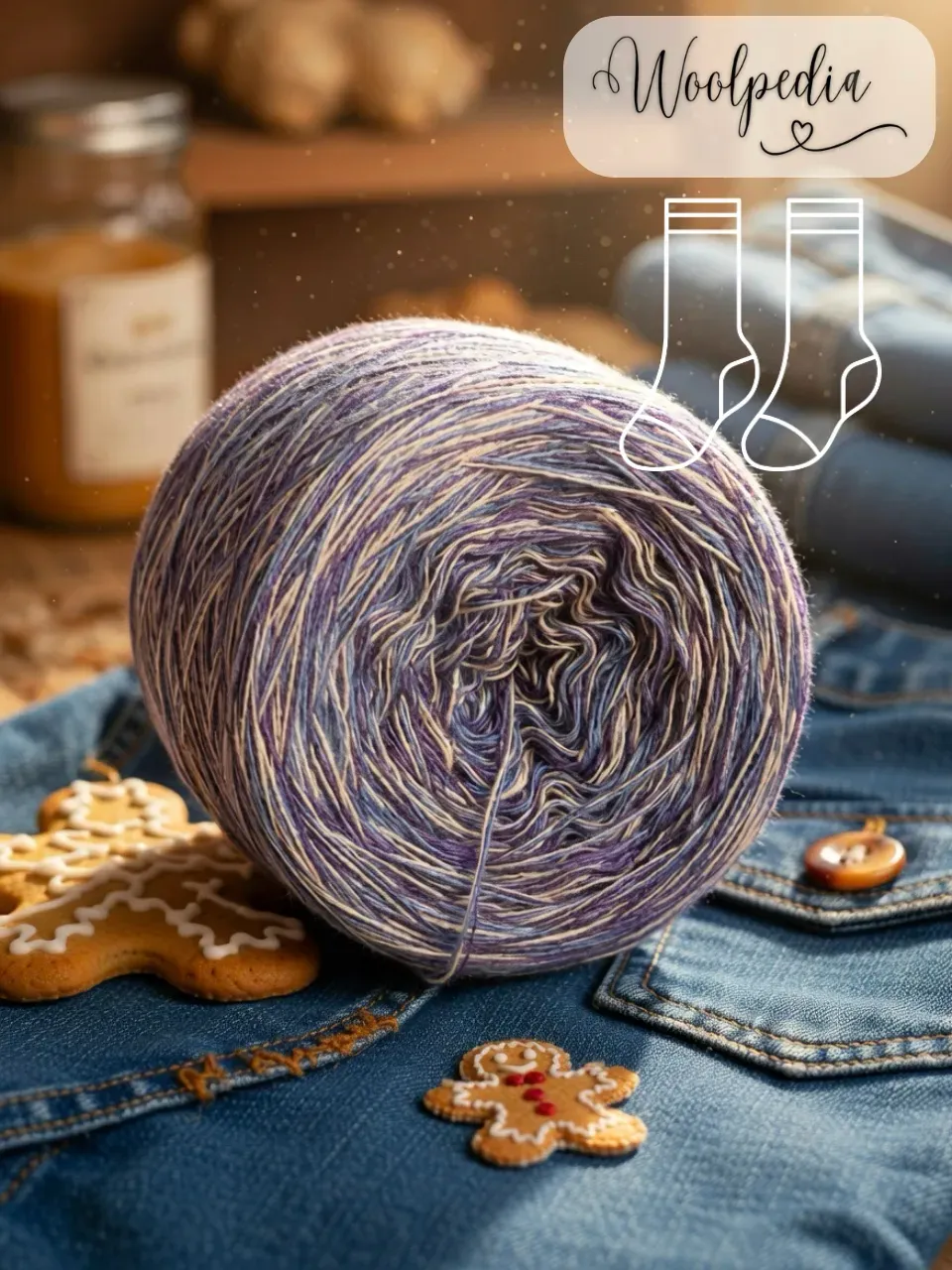 Woolpedia Socks Jeans &amp; Ginger - modal designer sock yarn