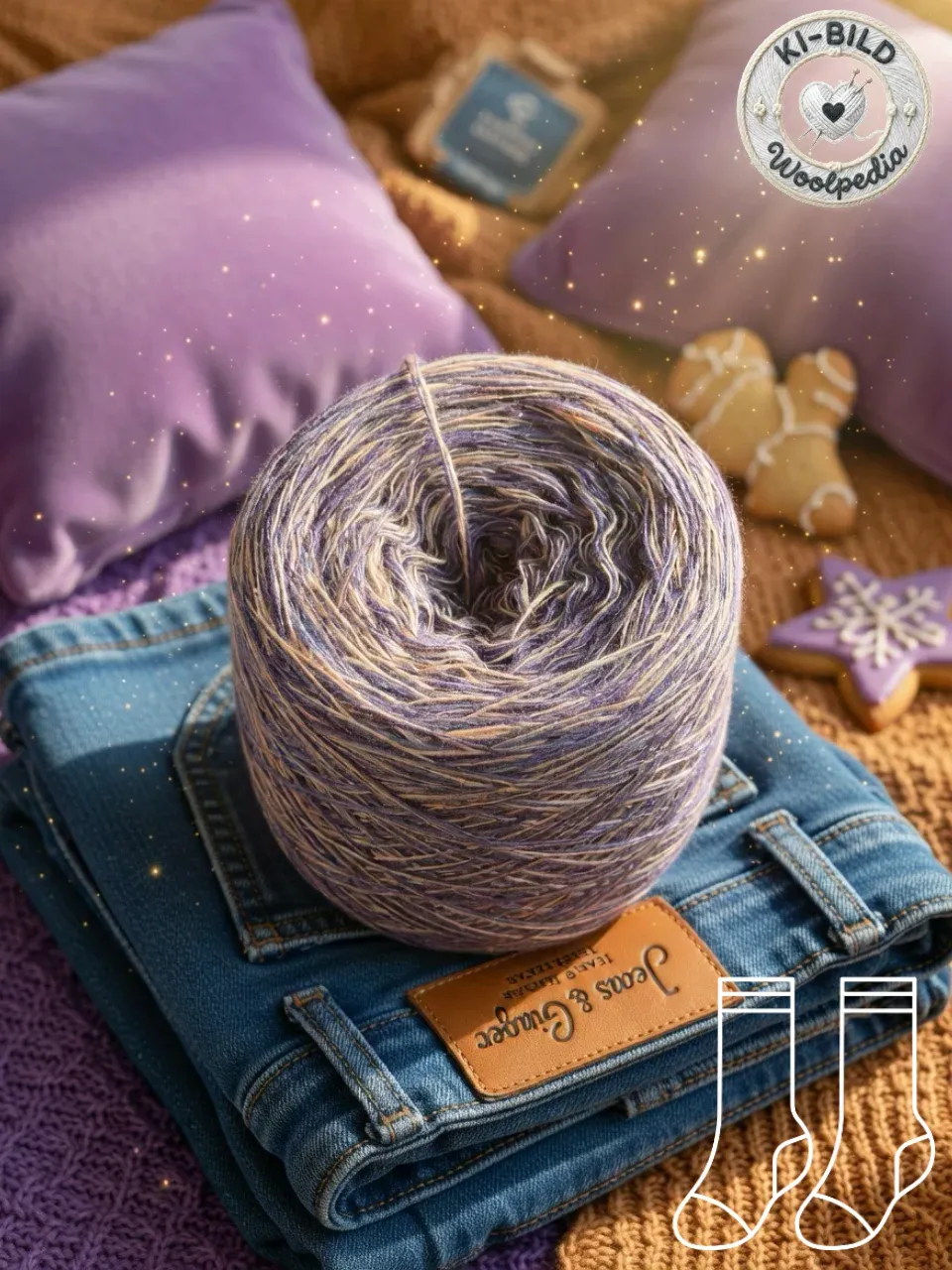 Woolpedia Socks Jeans &amp; Ginger - modal designer sock yarn