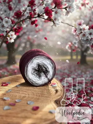 Woolpedia Socks Cherry Blossom - modal gradient sock yarn