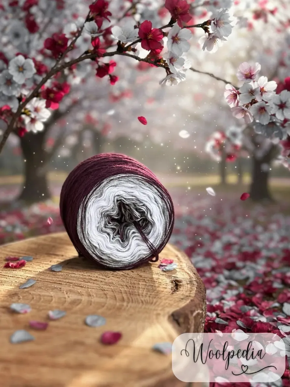 Woolpedia Colors Cherry Blossom gradient yarncake (modal)