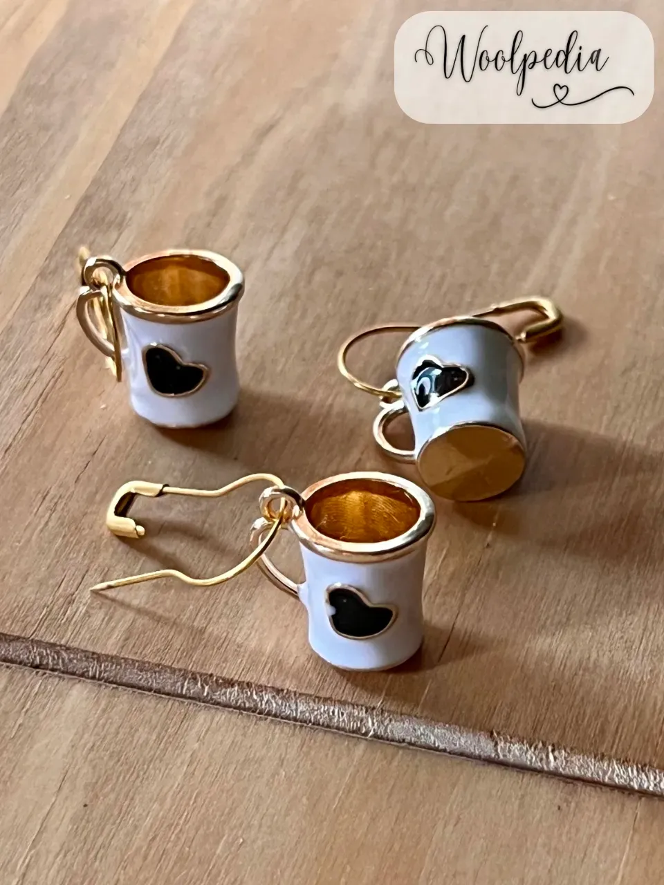 1x heart mug stitch marker / progress keeper