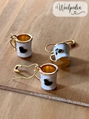 1x heart mug stitch marker / progress keeper