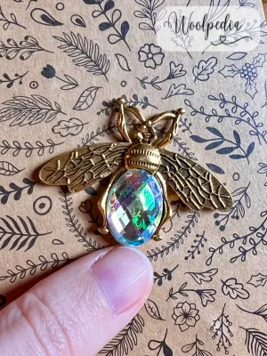 Magnetic Needle Minder "AB scarab" - Vintage Look / Dark Academia