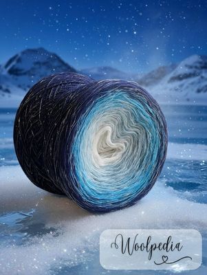 Woolpedia Colors Polarnacht - glitter gradient yarncake (modal)
