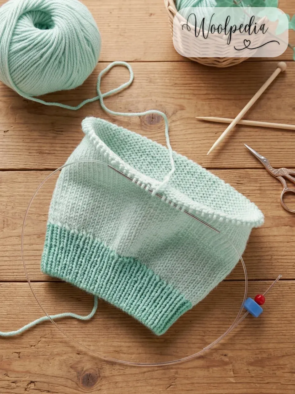 Lifeline &amp; stitch holder for sleeves, socks and lace shawls incl. needle