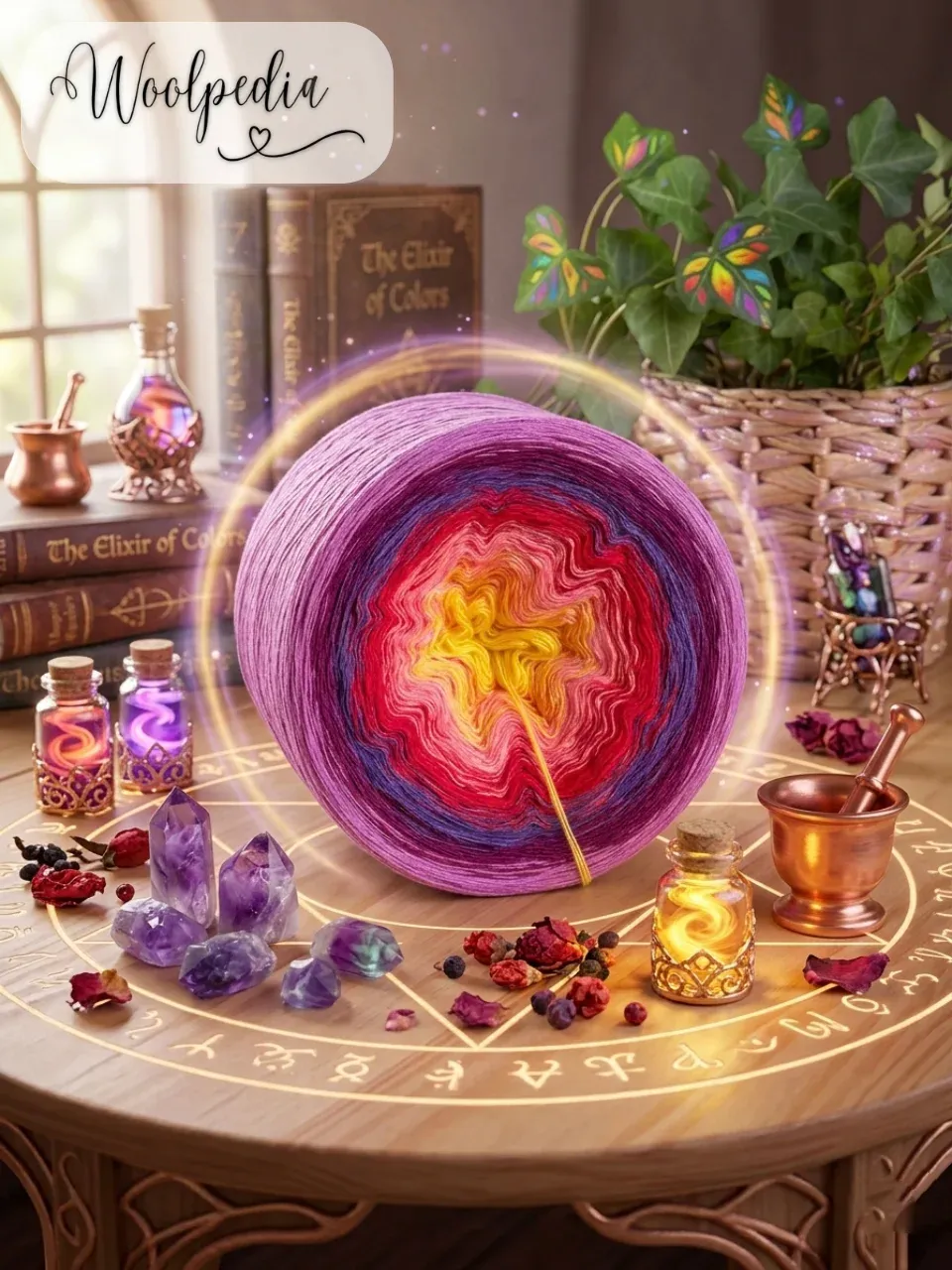 Woolpedia Colors Zaubertrank gradient yarncake (modal)