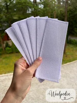 1x Blank White Aida Bookmarks 14 CT for Cross-Stitch