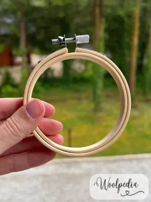 Bamboo Wooden Embroidery Hoop Ø 3 inch (8 cm)