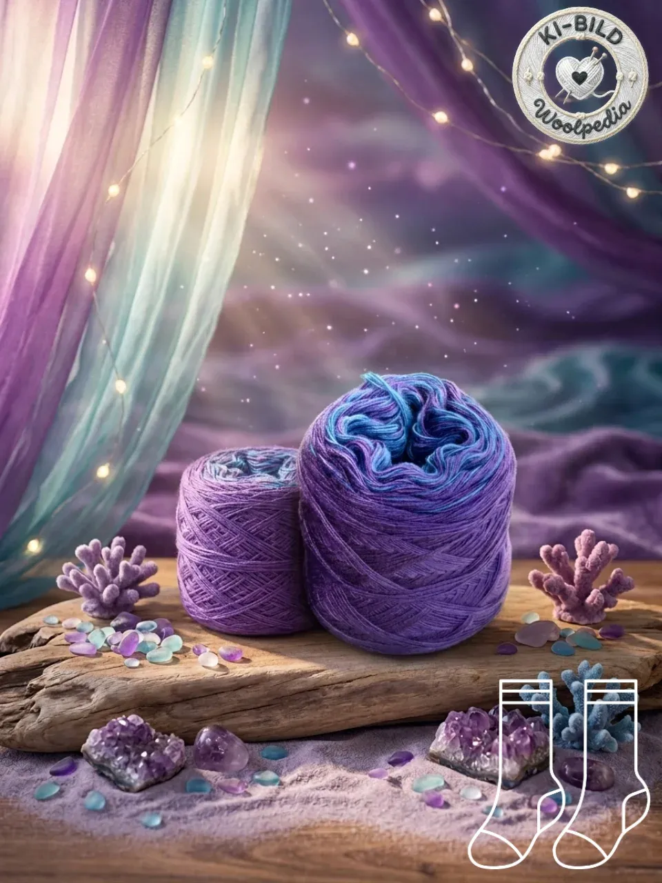 Woolpedia Socks Velvet Ocean - modal gradient sock yarn