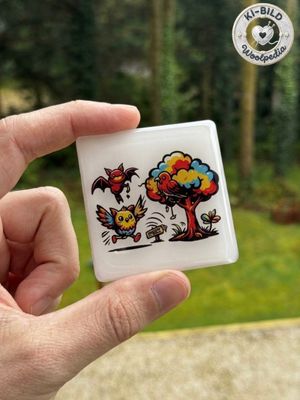 Woodland Party family Epoxy sticker