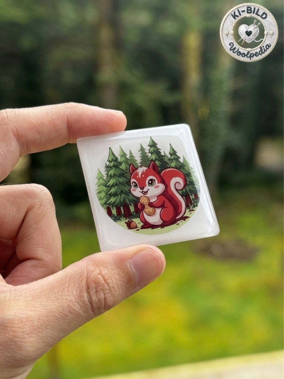 Little Nut Thief Epoxy sticker