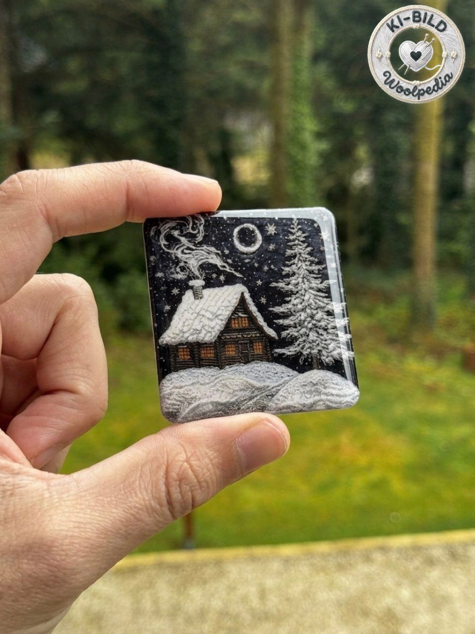 Snow cabin Epoxy sticker