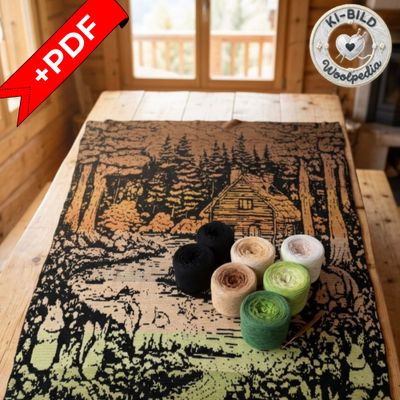 Woolpedia Colors River Valley CAL "Green Earth" yarn series + PDF crochet pattern - 7300m (modal)