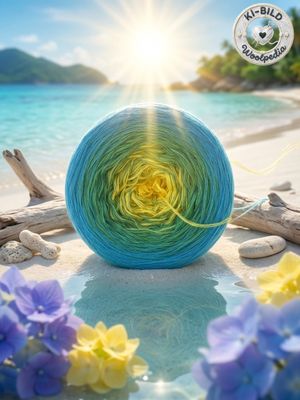Woolpedia Colors Caribbean gradient yarncake (modal)