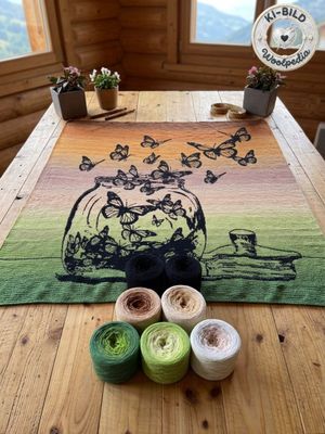 Woolpedia Colors Dreams &amp; Spirits CAL "Green Earth" yarn series + PDF crochet pattern - 11700m (modal)