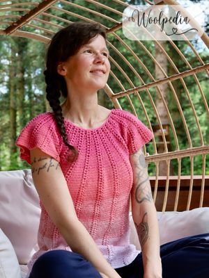 Kirschblüte top crochet pattern video &amp; PDF