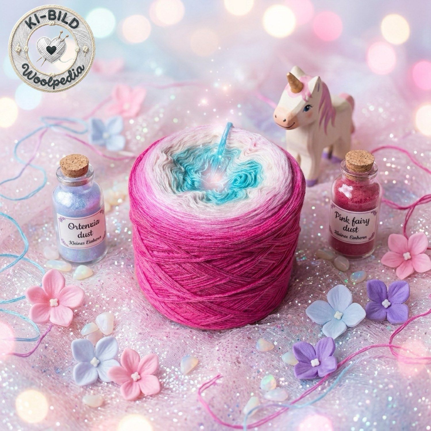 Woolpedia Colors Little Unicorn gradient yarncake (modal)